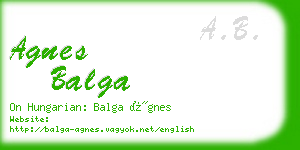 agnes balga business card